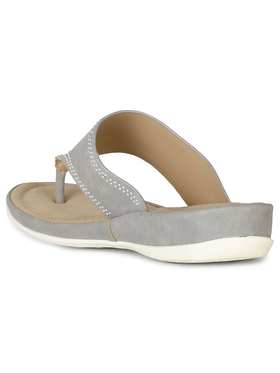 Bata Comfit Women's Light Blue Casual Thong Sandals - Light Blue