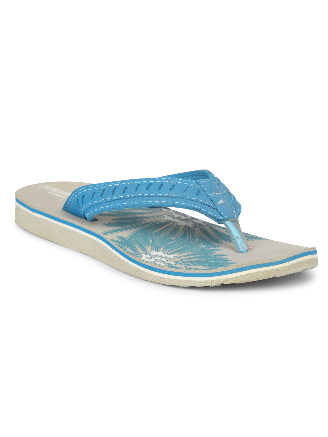 Bata Women's Blue Casual Flip-Flops - Blue
