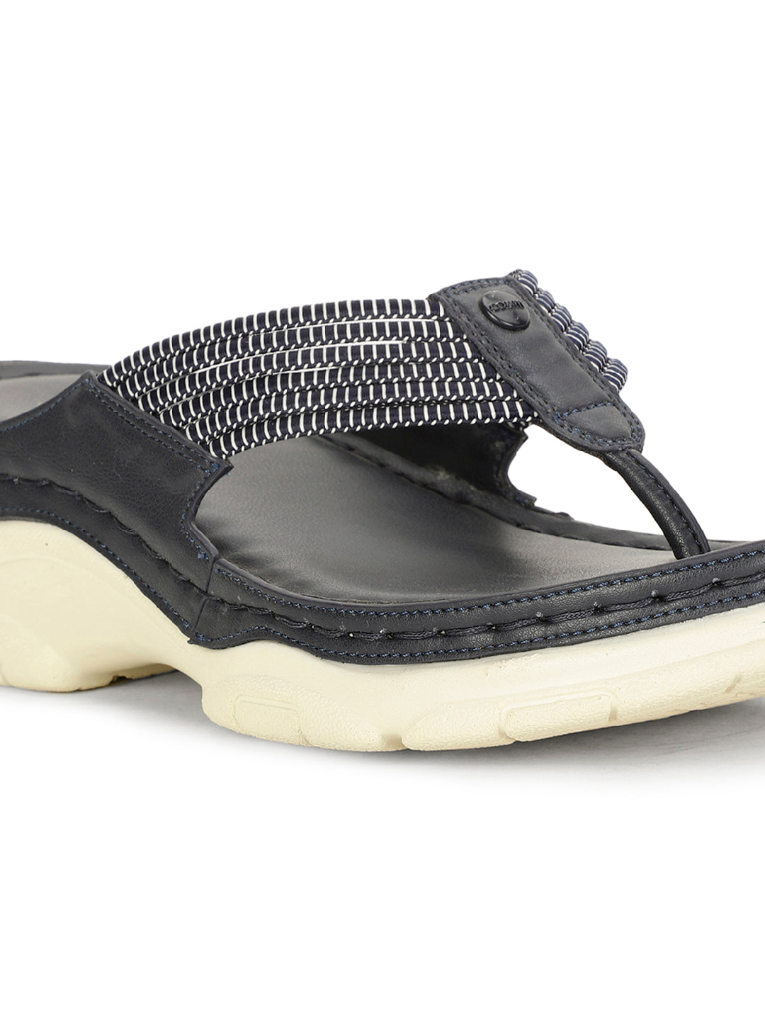 Bata Comfit Women Navy Blue Wedge Heel Thong Sandal - Navy Blue - View 5