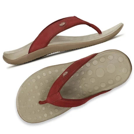 Scholl Women Red Casual Thong Flats