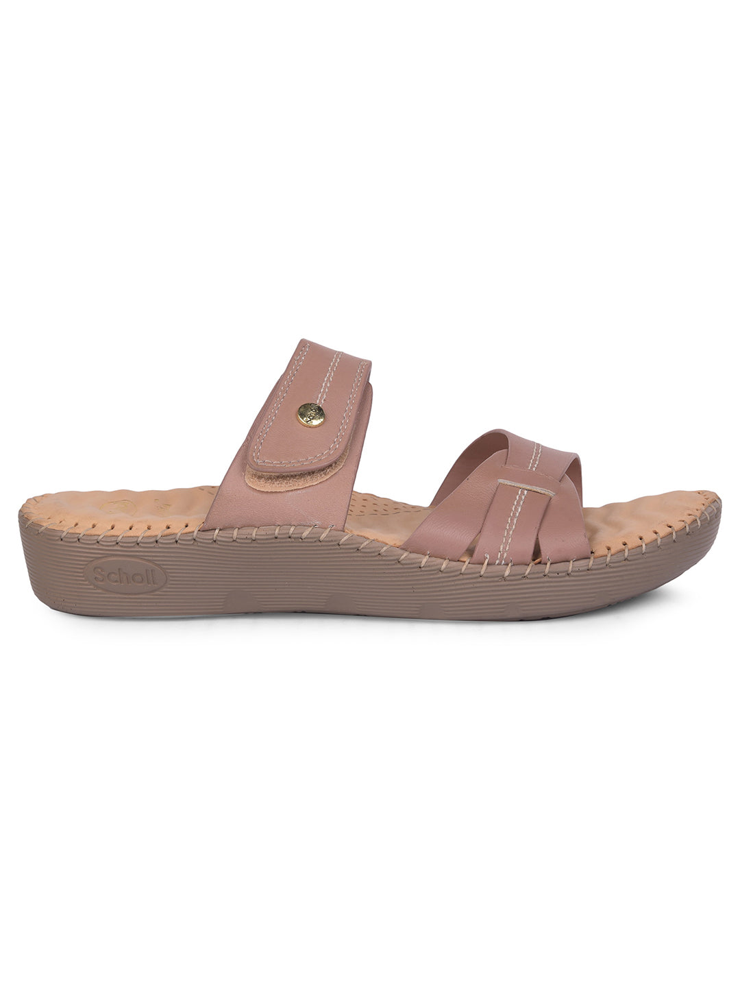 Scholl Women Nude Platform Heel Mule Sandal - Nude - View 2