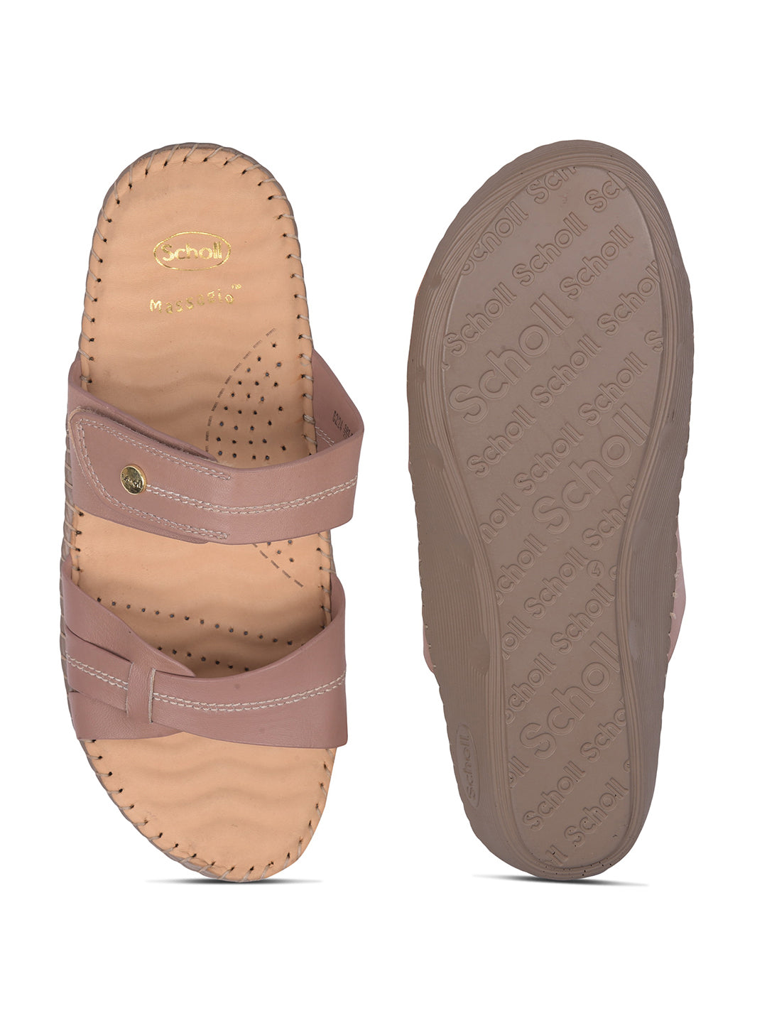 Scholl Women Nude Platform Heel Mule Sandal - Nude - View 4