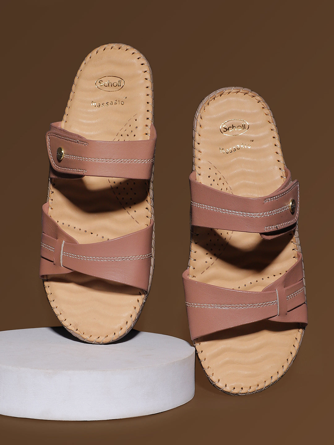 Scholl Women Nude Platform Heel Mule Sandal - Nude - View 6