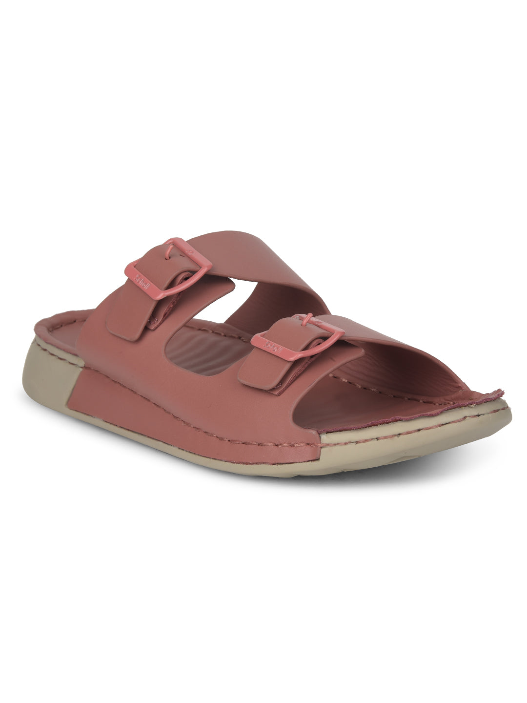 Scholl Women Pink Platform Heel Mule Sandal - Pink - View 1