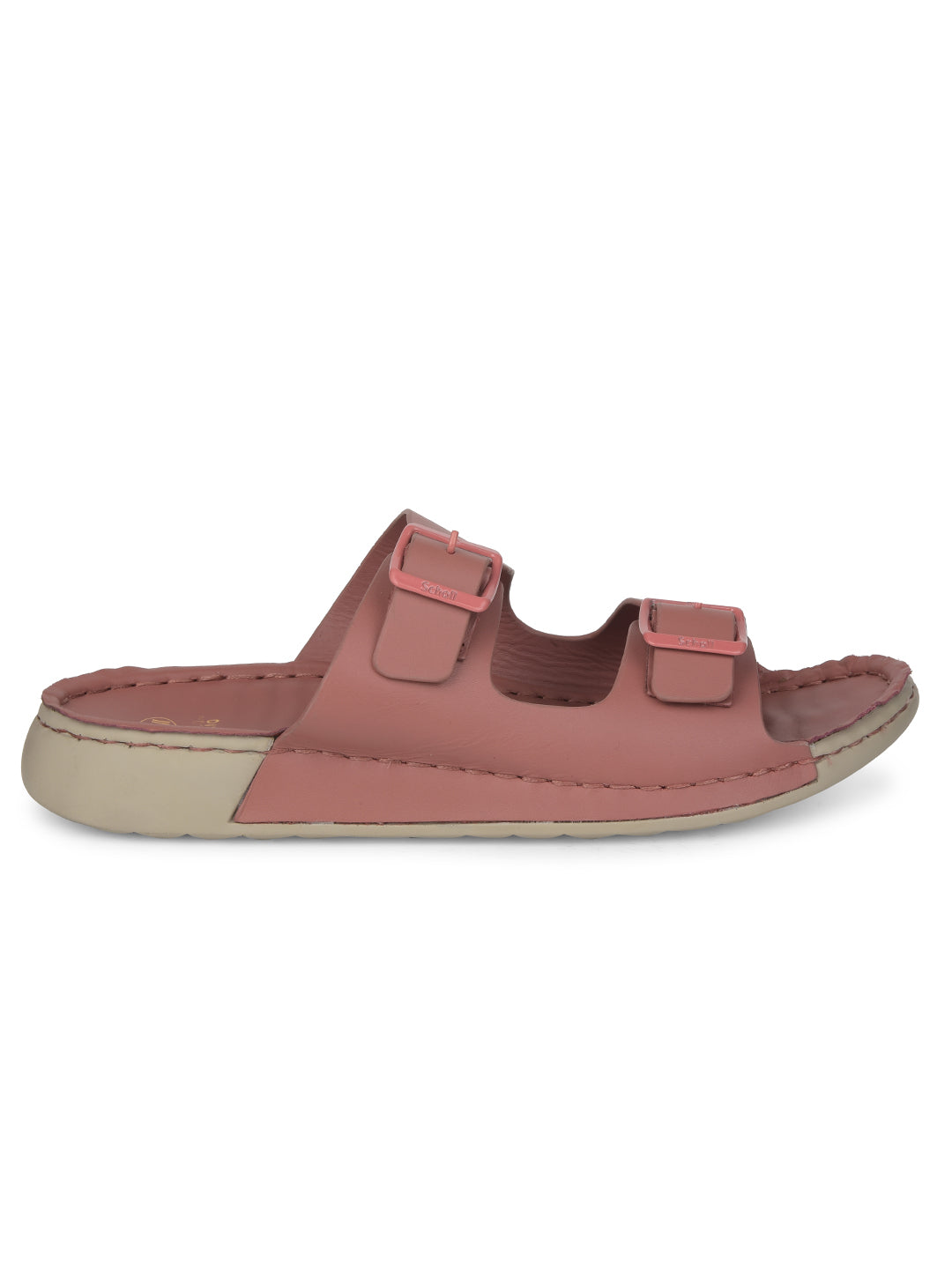 Scholl Women Pink Platform Heel Mule Sandal - Pink - View 2