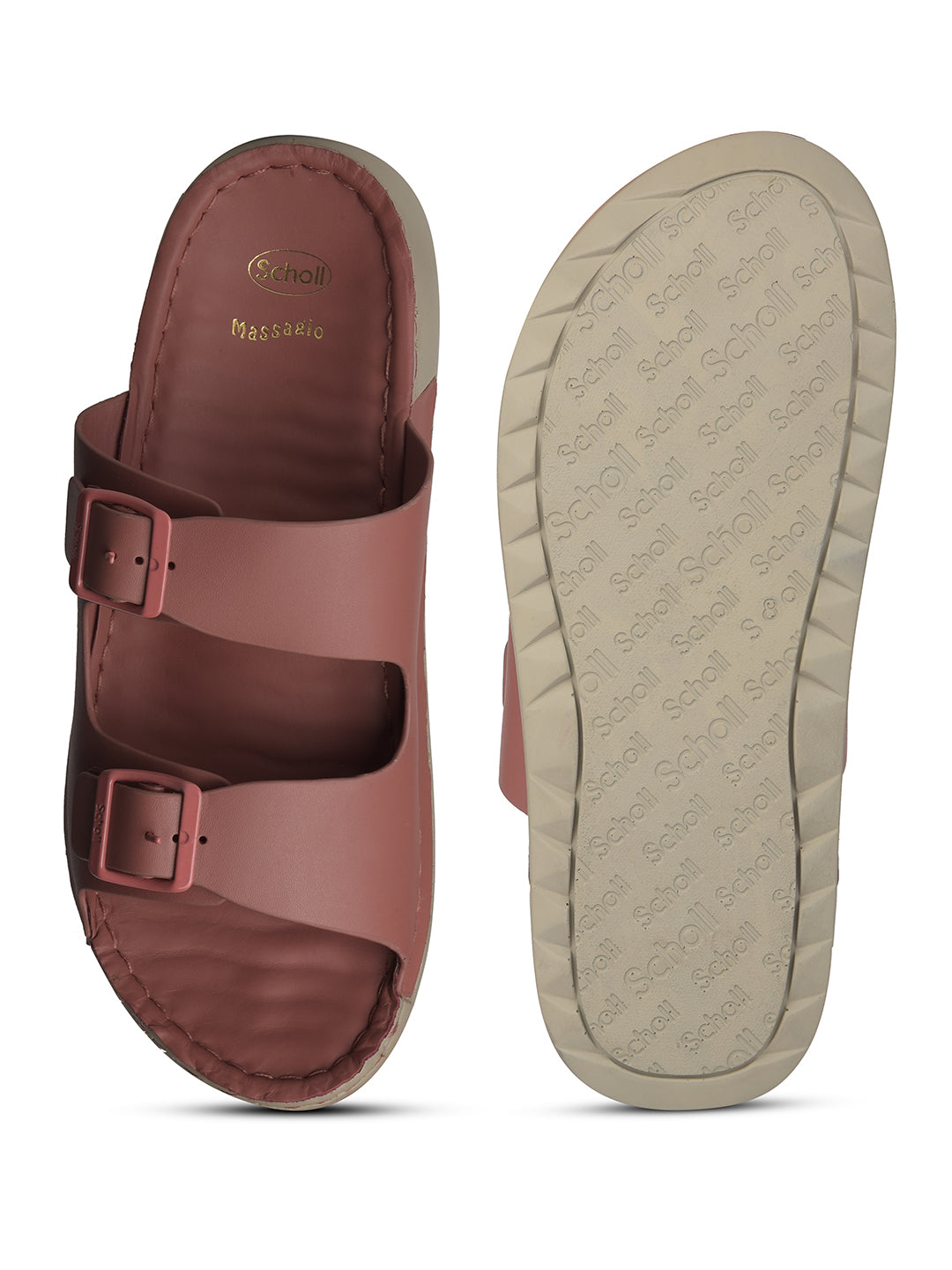 Scholl Women Pink Platform Heel Mule Sandal - Pink - View 4