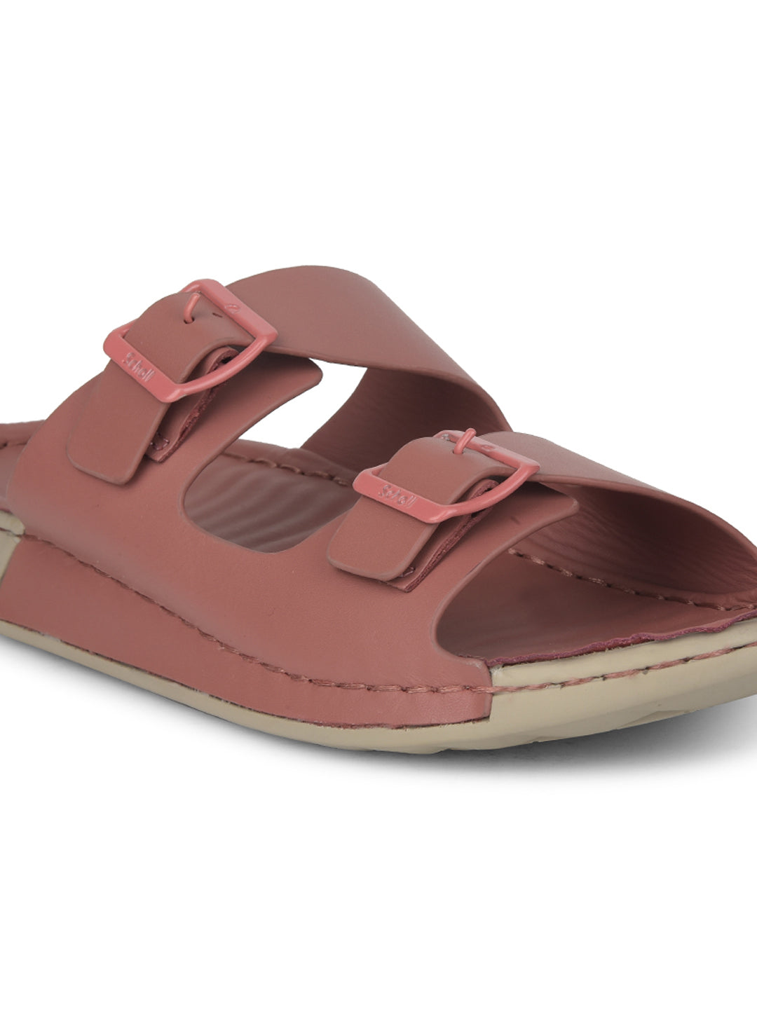 Scholl Women Pink Platform Heel Mule Sandal - Pink - View 5