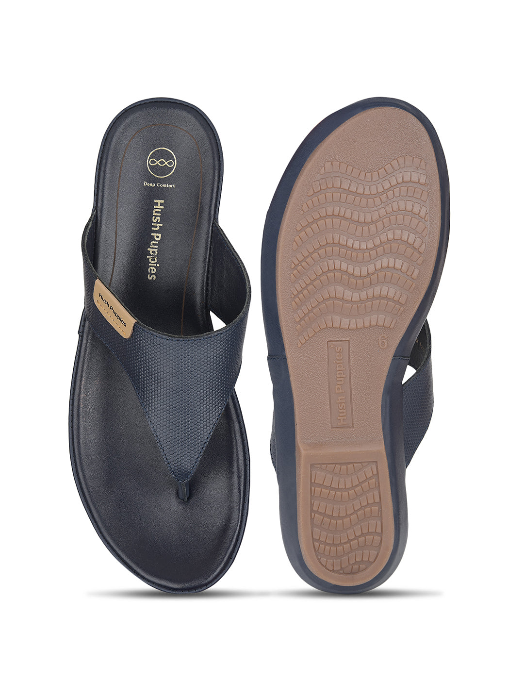 Hush Puppies Women Navy Blue Wedge Heel Thong Sandal - Navy Blue - View 4