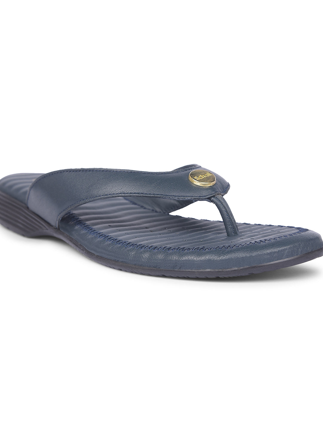 Scholl Women Navy Blue Casual Thong Flats - Navy Blue - View 5