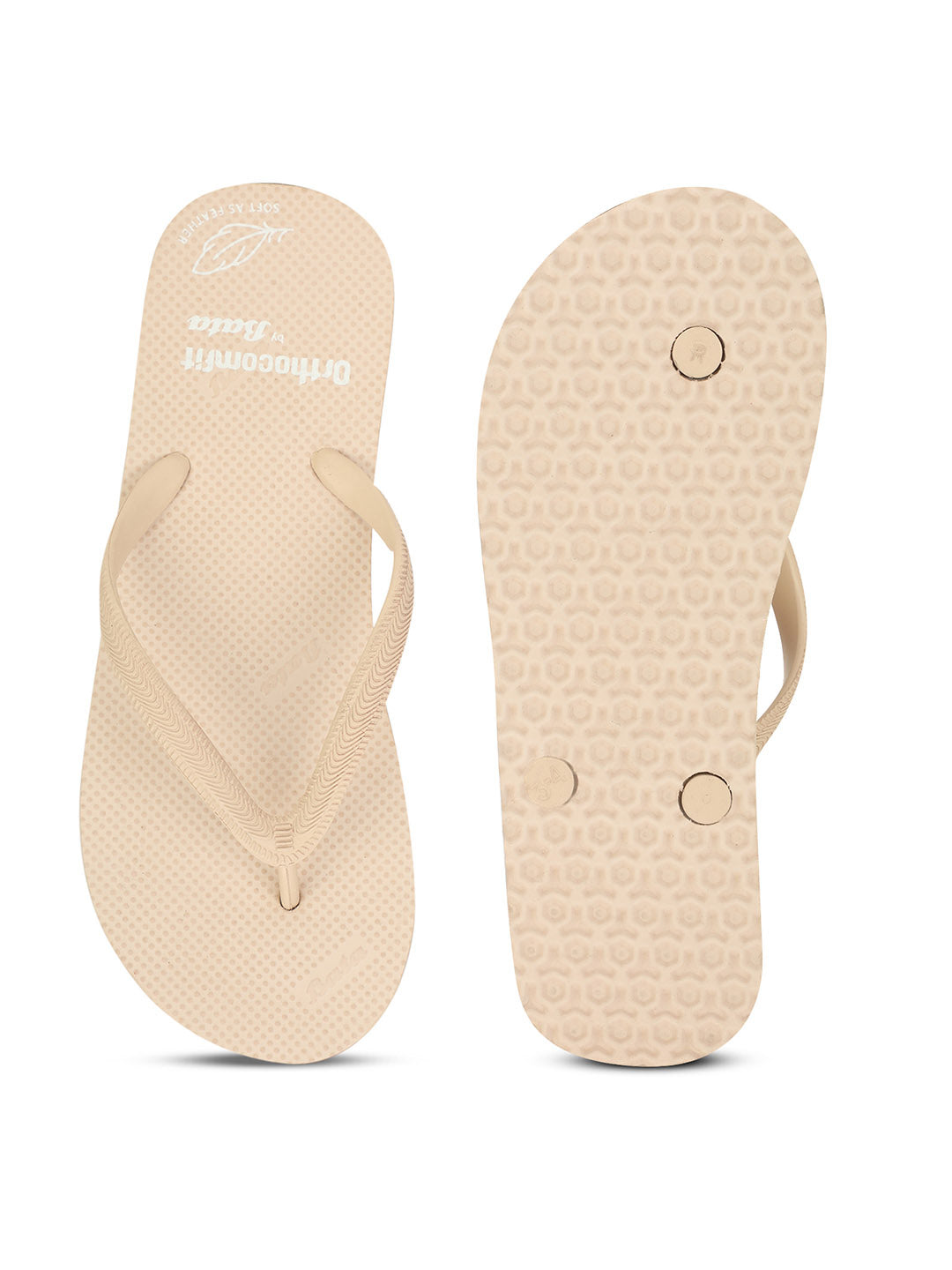 Bata Women Beige Casual Flip-Flop - Beige - View 4