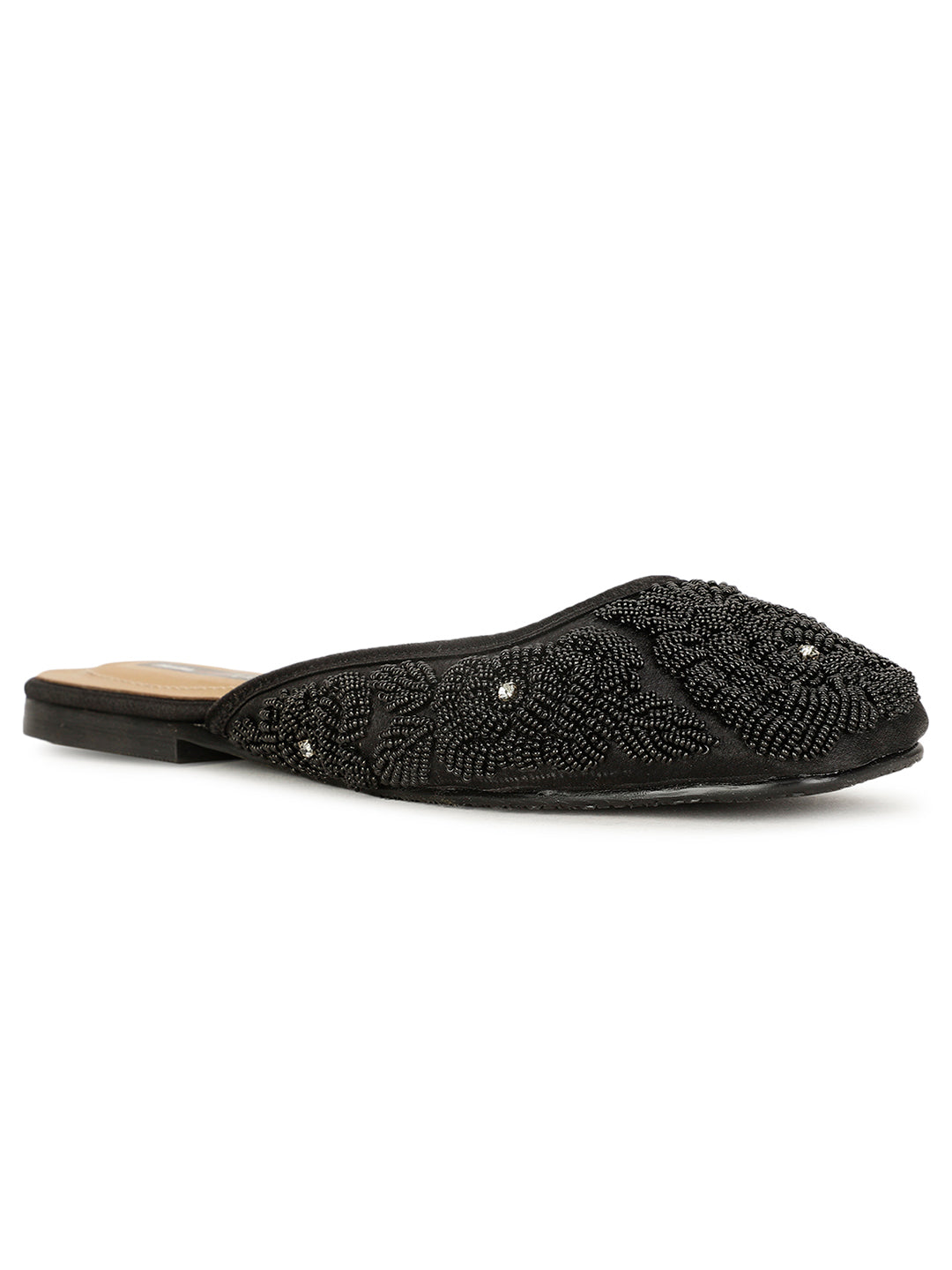 Bata Women's Black Flat Ballerina Shoes - Black