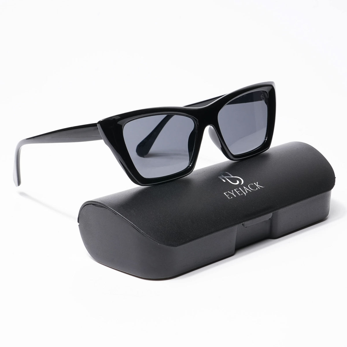 Eyejack Black Cateye Sunglasses for Men and Women - Style L542 - view 8