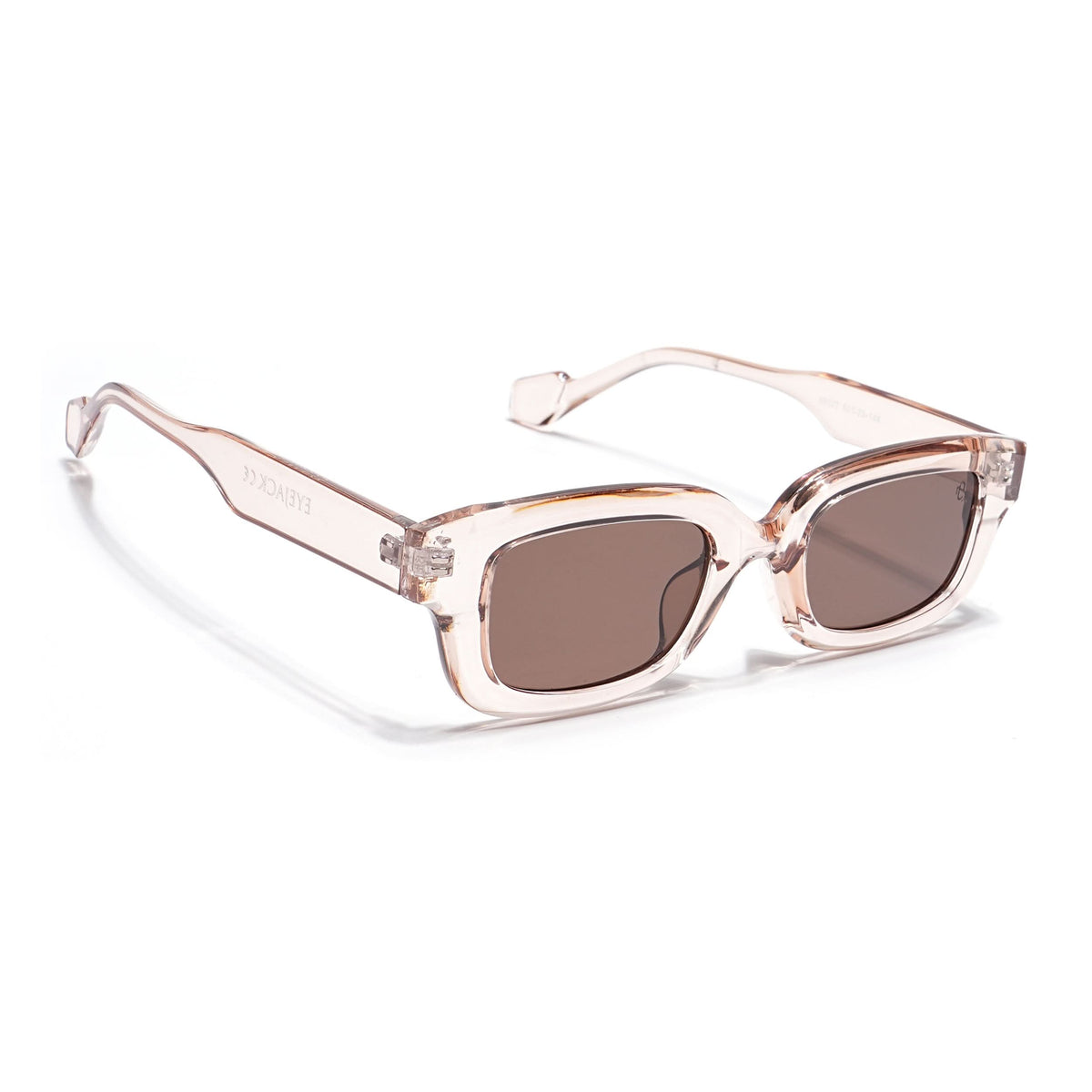 Eyejack Brown & Transparent Wayfarer Sunglasses for Men and Women - view 2