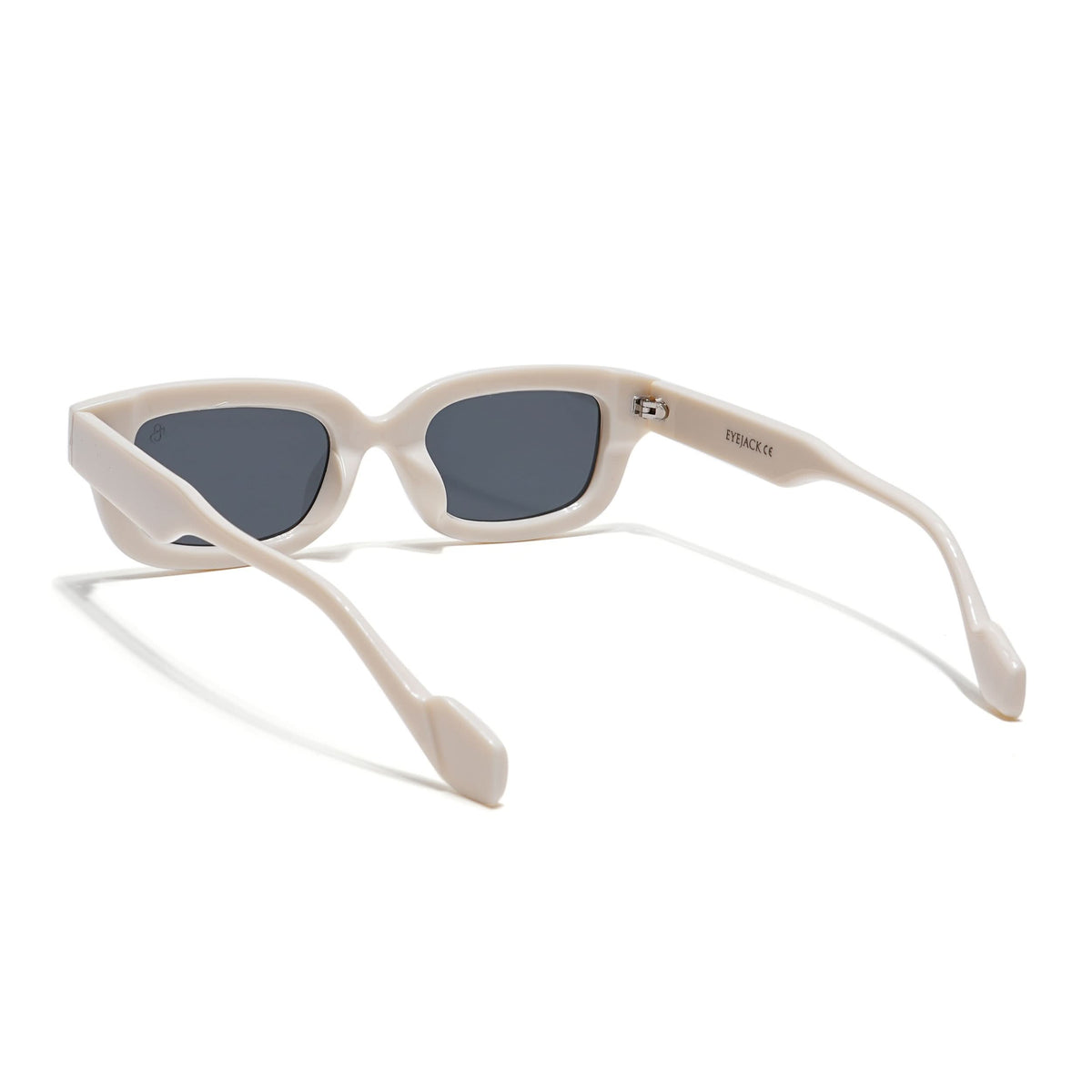 Eyejack White Wayfarer Sunglasses for Men and Women - view 6