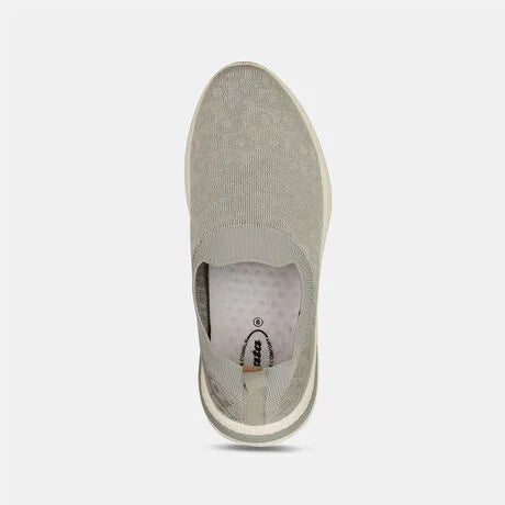 Bata Women Grey Casual Slip-on Shoes