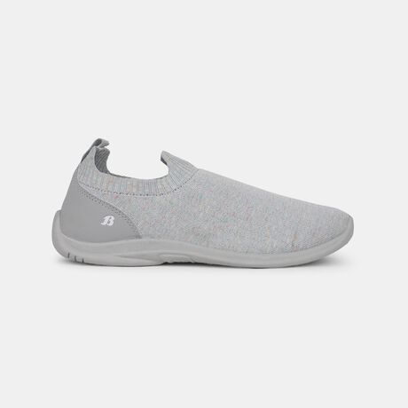 Bata Women Grey Casual Slip-on Shoes