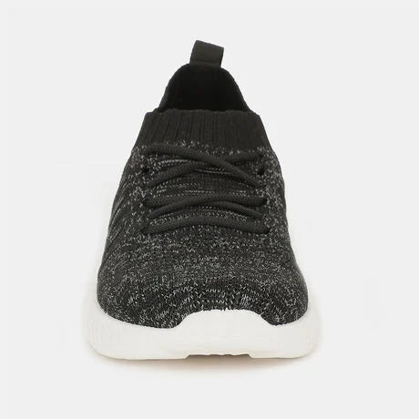 Bata Women Black Casual Lace-Up Shoes