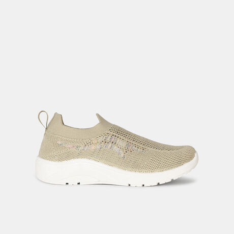 Bata Women Beige Casual Slip-on Shoes