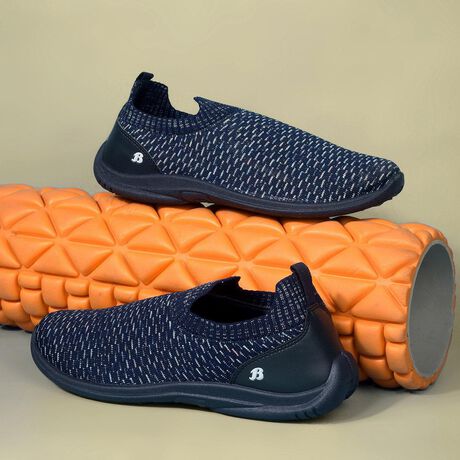 Bata Women Navy Blue Casual Slip-on Shoes