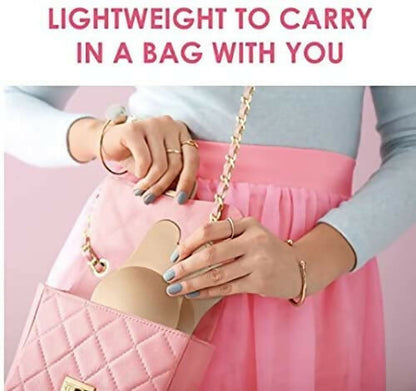 Women Girls Backless Stick On Bra Chest Lift Up Strapless Wire Free Push Up