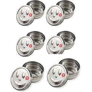 SHINI LIFESTYLE Stainless Steel Storage Bowl steel box puri dabba containers set (pack of 6) - HalfPe