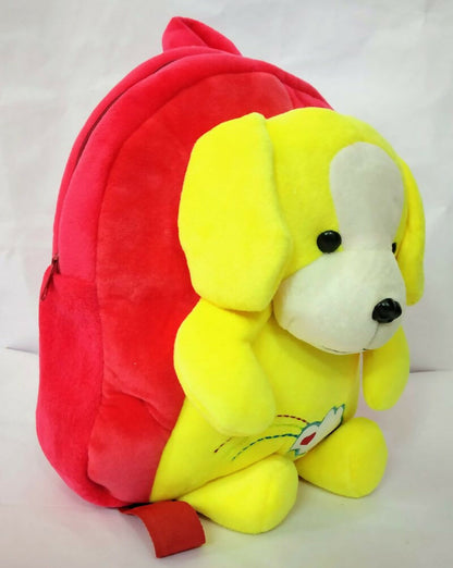 Plush Dog Backpack for school kids