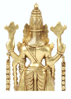 Sri Tirumala Venkateshwara Statue Medium Brass - HalfPe