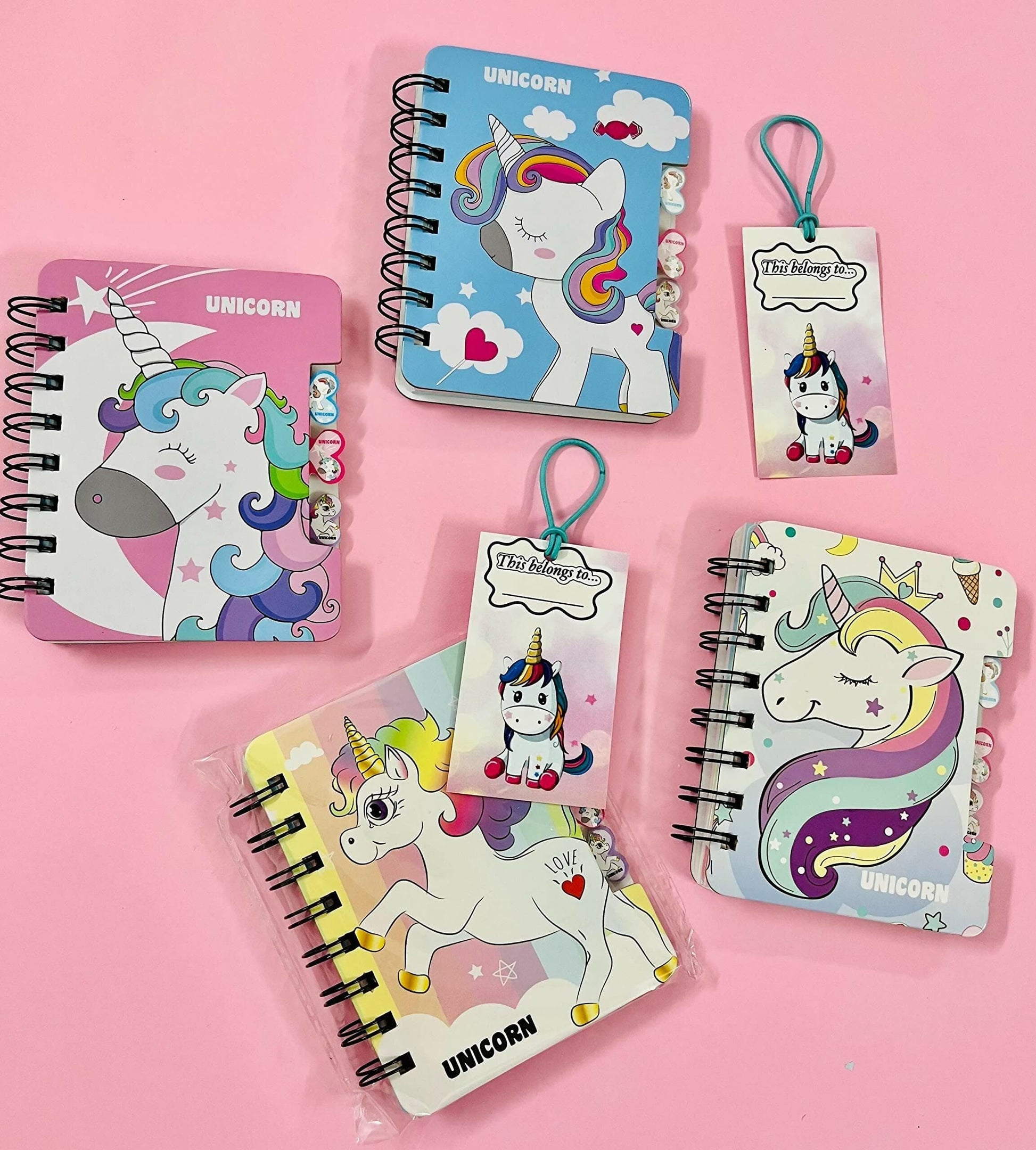 Unicorn Cute Diary Combo (Pack Of 2 Pcs) - HalfPe