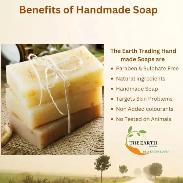The Earth Trading Handmade Ubtan Soap for Bath (120g)