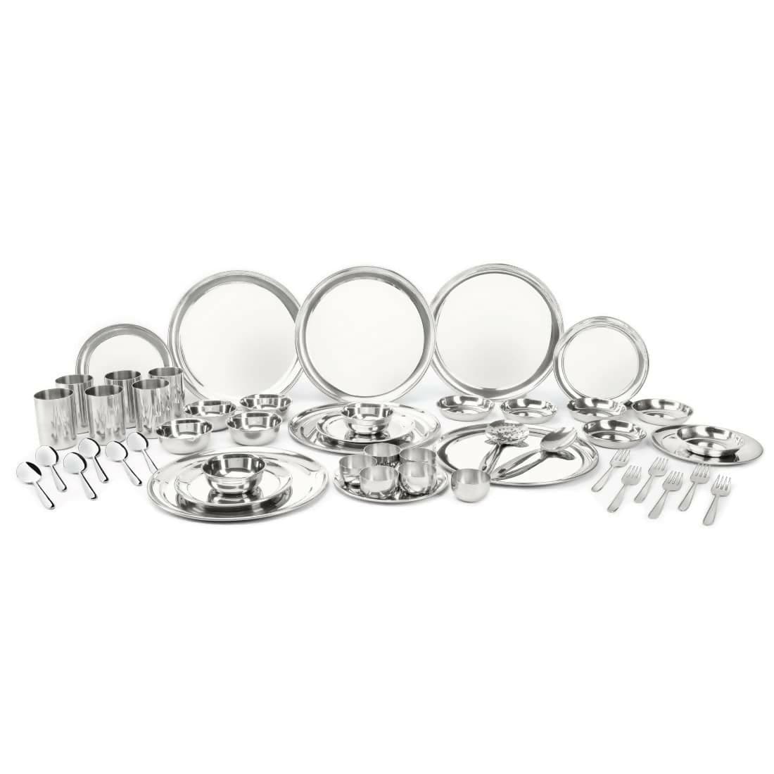 Stainless steel 50 pcs dinner set (6 people) shagun