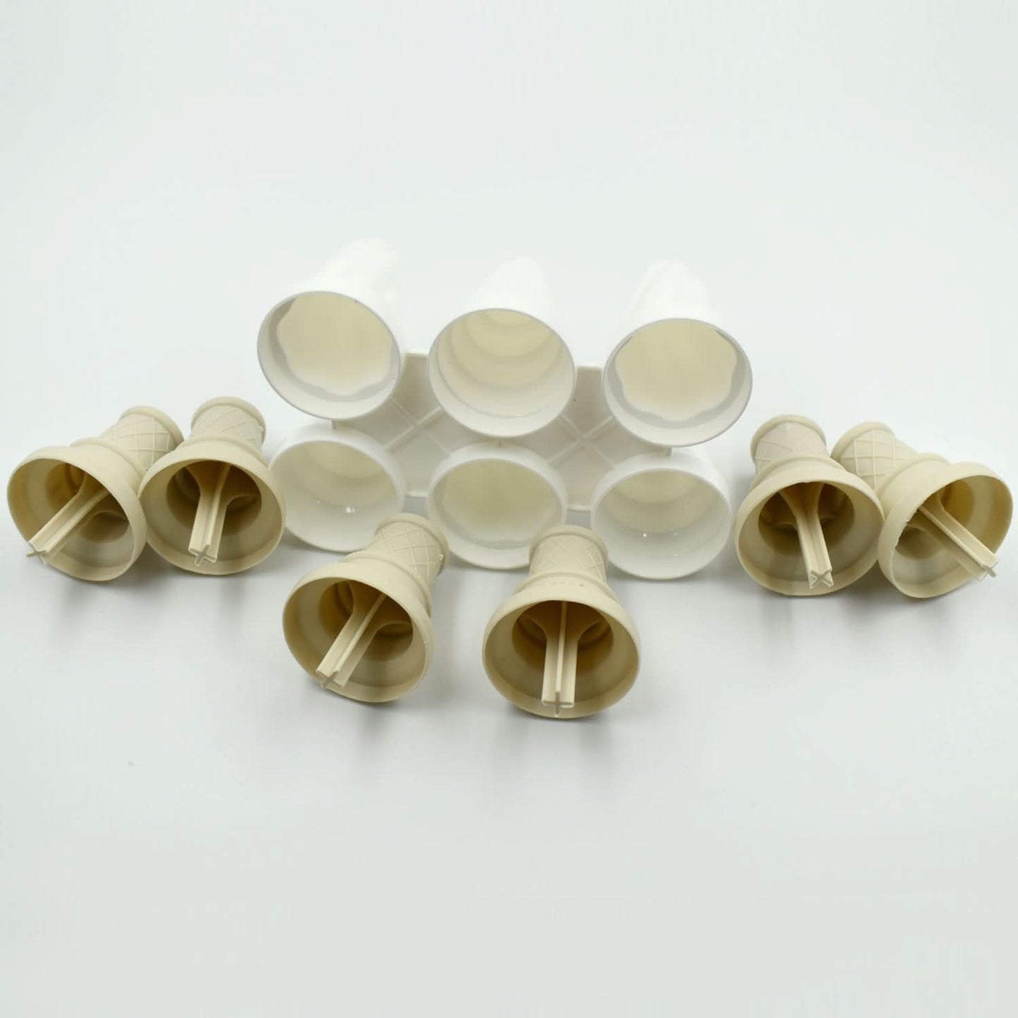 6 Pc Ice Cream Mold Set – Ideal for Homes, Restaurants & Ice Cream Parlours