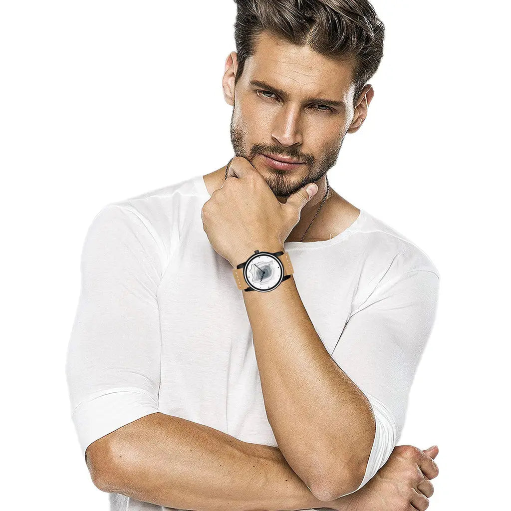 LOREM Multicolor 3D Look Analog Watch For Men - LR68 LOREM