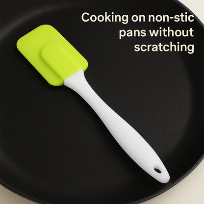 Silicone Spatula for Baking, Rubber Spatula Pancake Spatula Heat Resistant Kitchen Utensils for Cooking Non-Sticky Big Baking Spatula Set Food Grade(1 Pc  18 Cm)