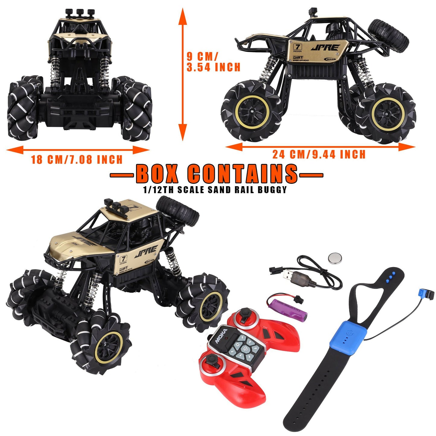 RC Car with 2.4GHz Remote Control – Perfect for Kids and Adults