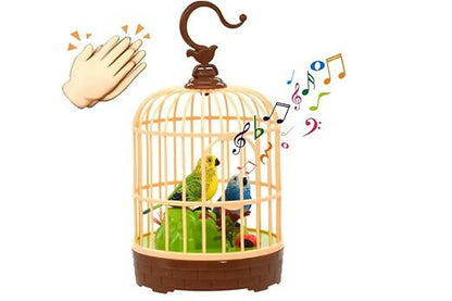 Interactive Musical Bird in Cage with Sound Sensor (TPT)