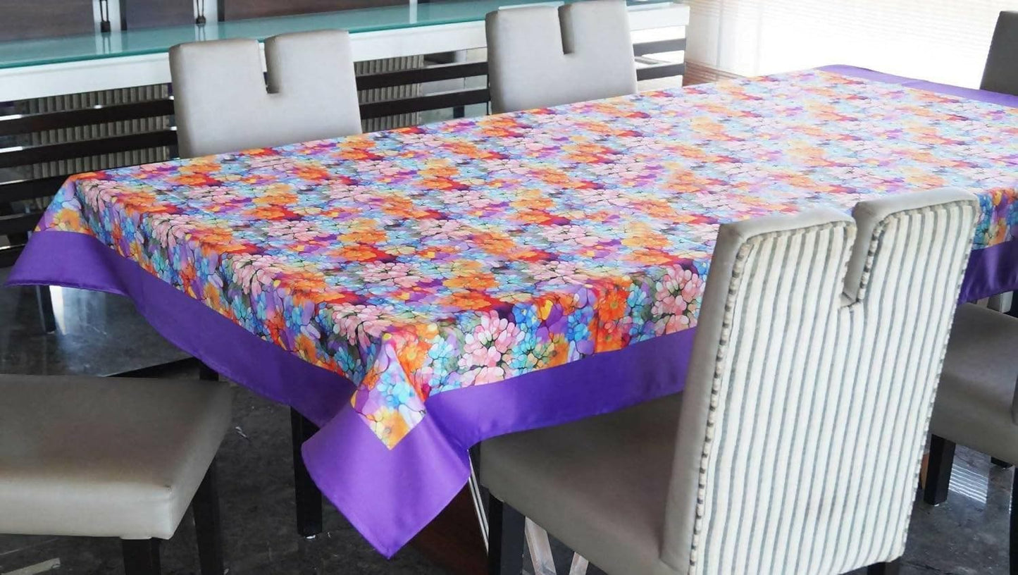 Lushomes Dining Table Cover 6 Seater, Digital Printed Themed Table Cover for 6 Seater (60 x90 inches, Single pc) - HalfPe