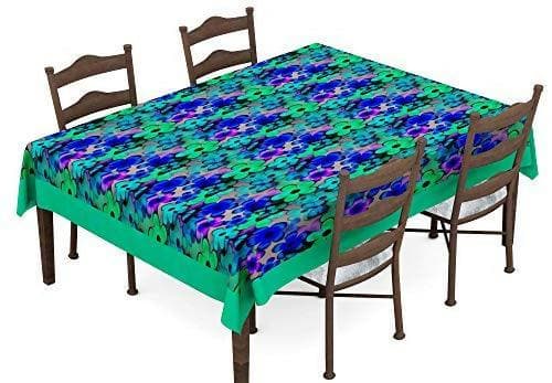 Lushomes Dining Table Cover 6 Seater, Digital Printed Themed Table Cover for 6 Seater (60 x90 inches, Single pc) - HalfPe