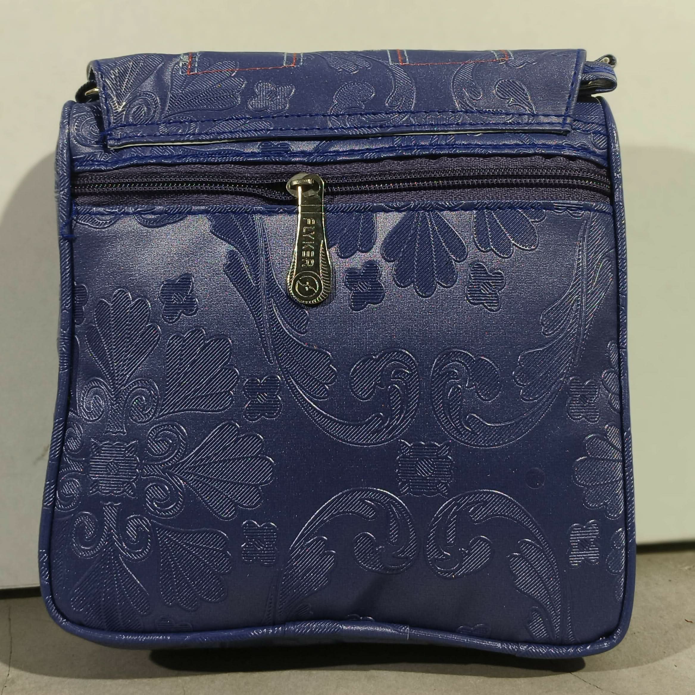 Royal Blue Quilted Wallet For Women (TPT) NATIONALBAGS & BELTS
