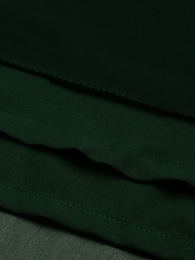 Bollywood Vogue Ready To Wear Green Embroidered Dress