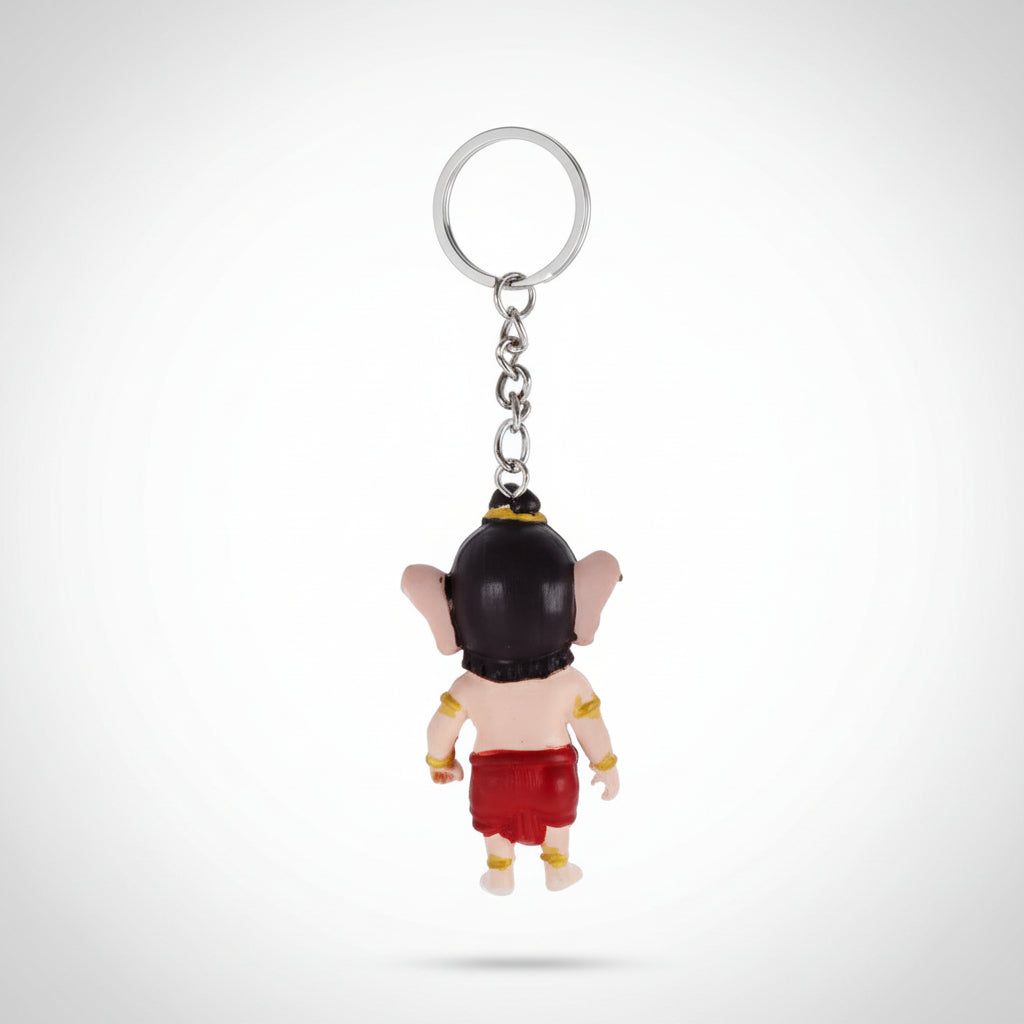 Divine Little Hindu Deities 3D 1PC Keychain – (Ganesha, Hanuman, Krishna, Ram, Shiva) (Multi Design) SAHANA GIFTS & STATIONARY