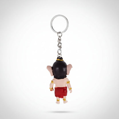 Divine Little Hindu Deities 3D 1PC Keychain – (Ganesha, Hanuman, Krishna, Ram, Shiva) (Multi Design) SAHANA GIFTS & STATIONARY