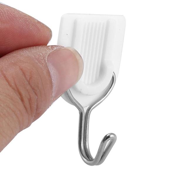 Adhesive Sticker Abs Plastic Hook Towel Hanger For Kitchenbathroom