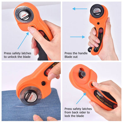 Manual Rotary Sewing Cutter – Precision Roller Blade