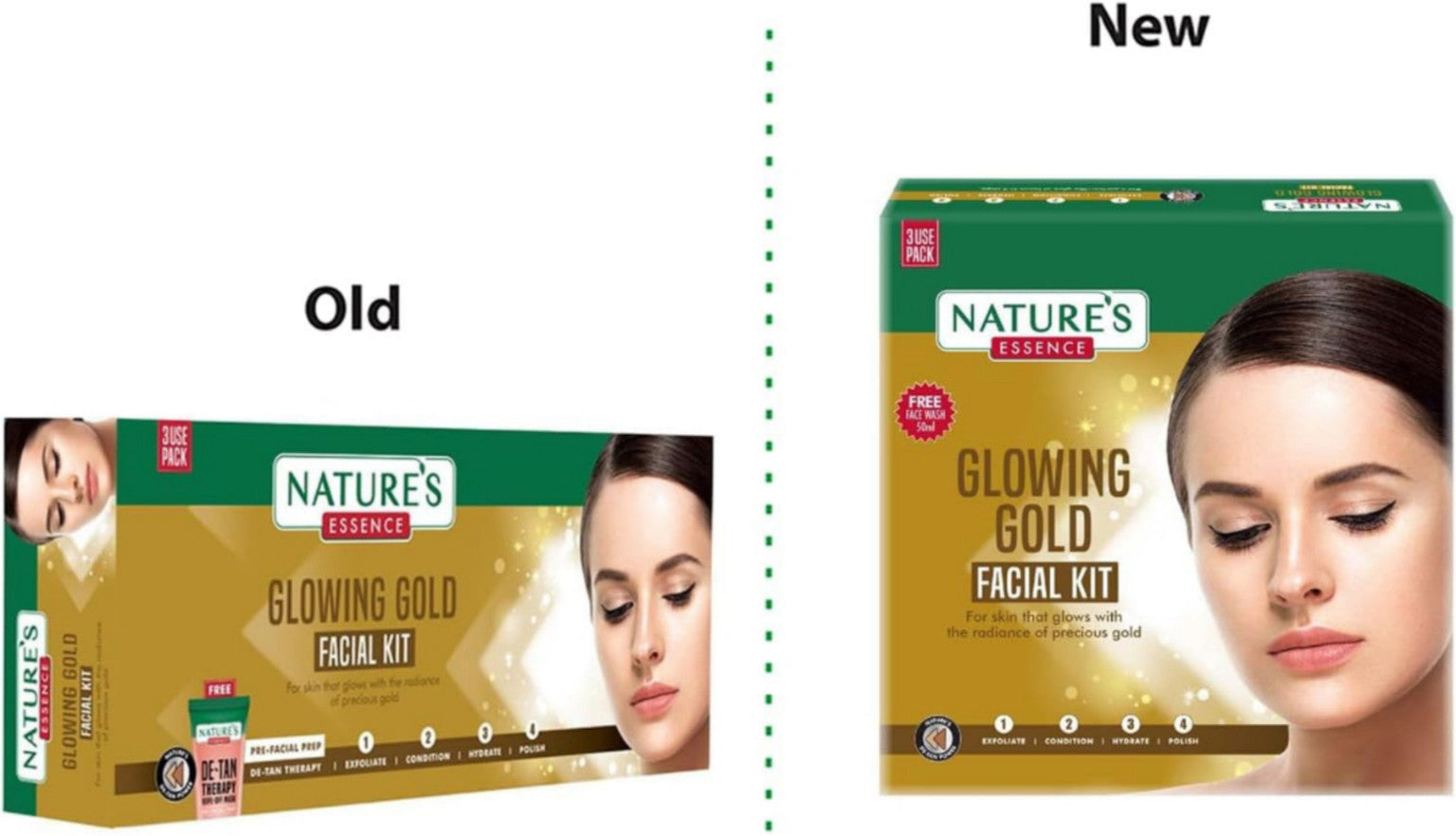 Nature's Essence Glowing Gold Kit (280MRP) (60 g)