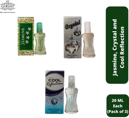 Gimani Rose Roze, Blue Ocean and Chocolate Perfume (20ml Each, Pack of 3)