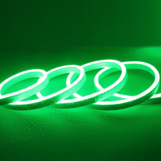 M.K Lights & CO. Meter LED Neon Light Rope, Waterproof Outdoor Flexible Strip Light with Adapter(Green) - HalfPe