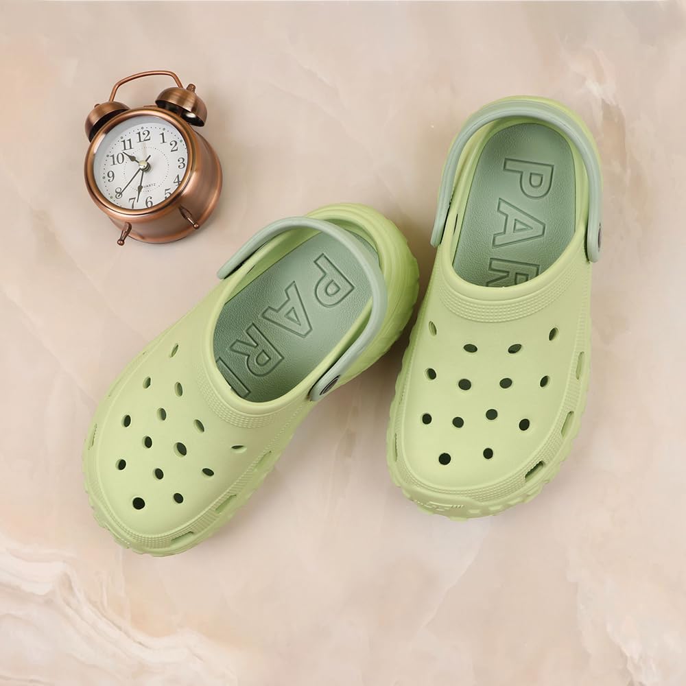 Indifeet Casual Waterproof Clog Shoes for Women - Green - Image 12