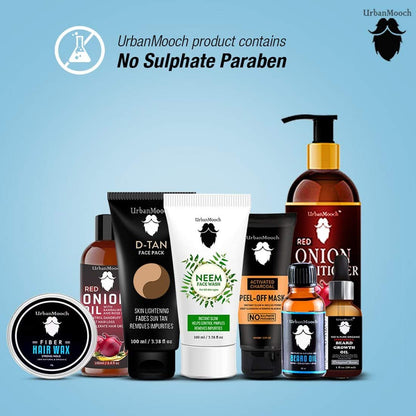 UrbanMooch Onion Shampoo for Hair Growth and Hair Fall Control with Onion and Plant Keratin | Reduces Hair Fall | Strengthens & Smoothens Hair | For Men & Women, 200ml Lohiya Retails