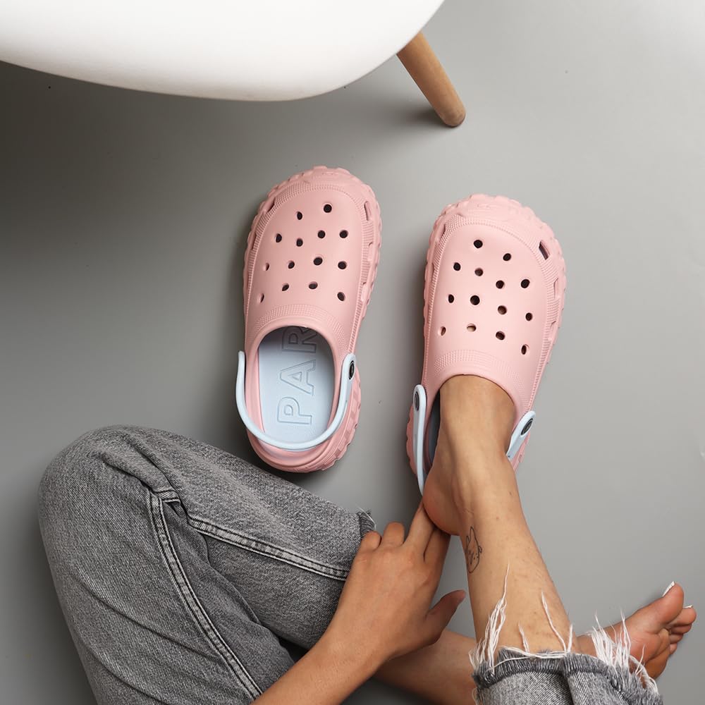 Indifeet Casual Waterproof Clog Shoes for Women - Pink - Image 16