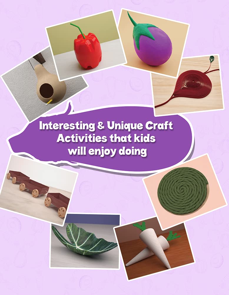 Vegetable Art & Craft Book for Kids | DIY Sticker Activities - Image 5